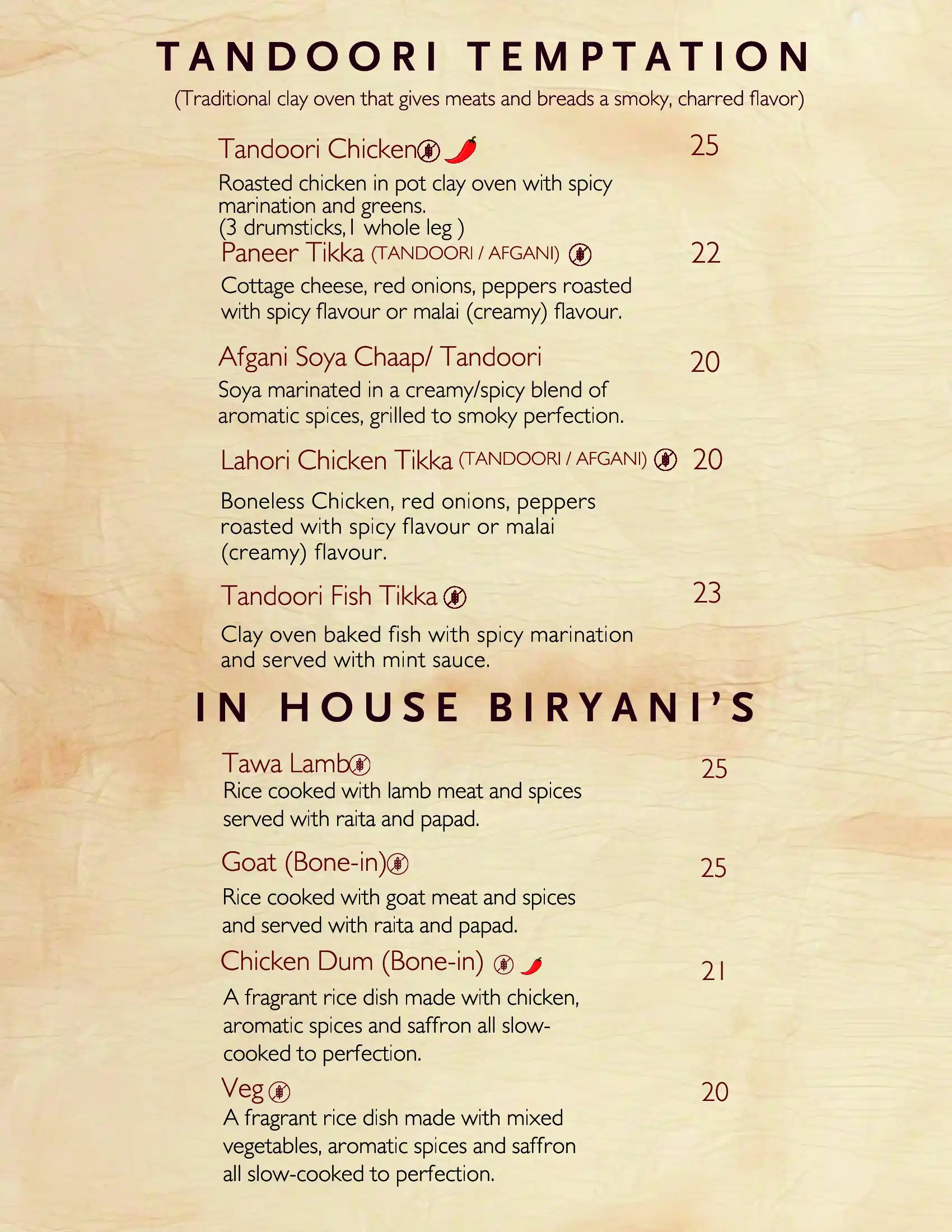 menu image